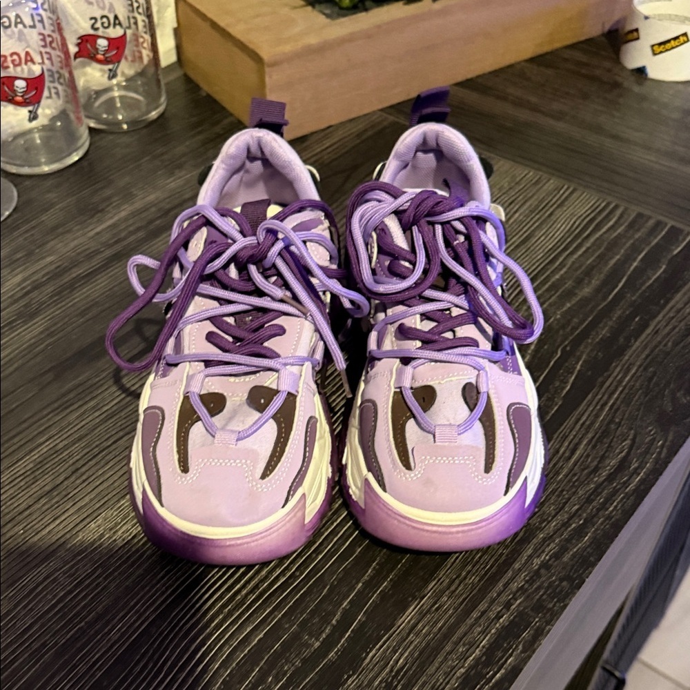 Women's Purple Sneakers - Picture 2 of 8